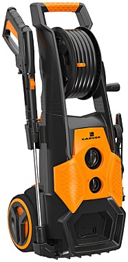 Мойка выс. давл. CARVER CW-2201E (2200 Вт, 120-150 бар, 6,5-7,5 л/мин, колеса, катушка, регул-ка)