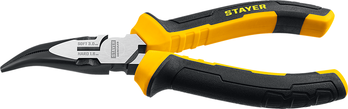 Тонкогубцы изогнутые STAYER PROFESSIONAL HERCULES, 160мм