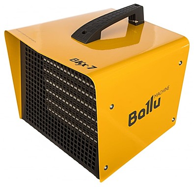 Тепловая пушка электрическая BALLU BKX-7, 5000Вт, 220B, квадратная, желтая