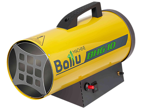 Тепловая пушка газовая BALLU BHG-10, 10000 Вт, 220В, максимальный расход 0,8кг/ч, желтая