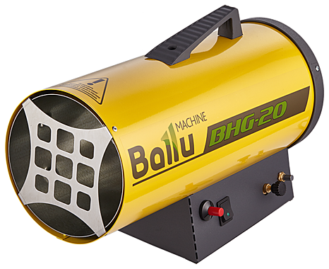 Тепловая пушка газовая BALLU BHG-20, 17000 Вт,220В, максимальный расход 1,6кг/ч, желтая