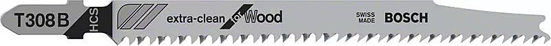 100 ЛОБЗИКОВЫХ ПИЛОК Т 308 В Extra-clean for Wood, HCS