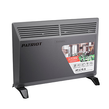Конвектор электрический Patriot PT-C 15-X,750/1500 Вт,Х-образный монолитный нагревательный элемент