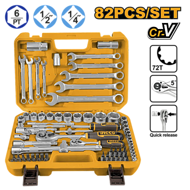 Набор торцевых головок INGCO HKTS42802 INDUSTRIAL 1/4
