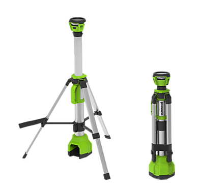 LED-мачта 2-в-1 акк. Greenworks G120WLS, 24V, 2200 лм, 82-112 см, без АКБ и ЗУ (3401107)