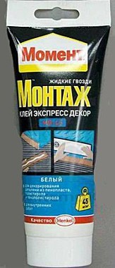 Клей МОМЕНТ МОНТАЖ Экспресс декор 250гр.