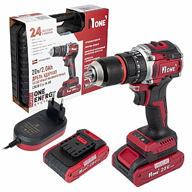 Дрель акк. ударная бесщ. CDI 20/2,6-IN-BR (40Hm.20V/2,0Ач,13мм БЗПметалл) №1