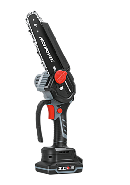 Аккумуляторная бесщеточная цепная пила PROFIPOWER MKGSH-18V (18В,Li-ion-2шт, 2.0Ач, 20см