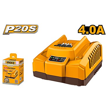 Зарядное устройство INGCO FCLI20411,20В, для 2Ah. 4Ah. 5Ah