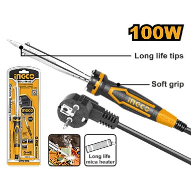 Паяльник 100Вт INGCO SI00108 INDUSTRIAL (50)