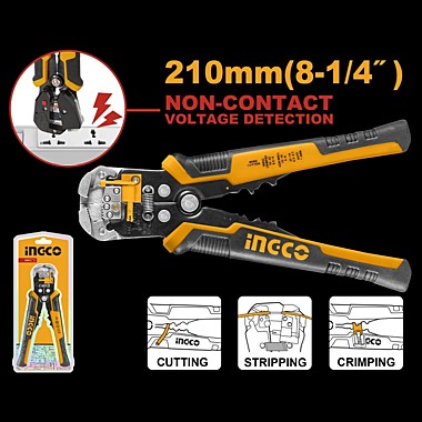 Стриппер многофункциональный 0.2-6 мм2 4 в 1 INGCO HWSP102429 INDUSTRIAL