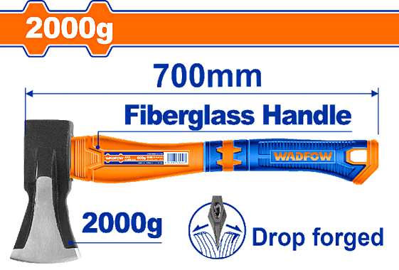 Топор-колун 2000 гр фибергассовая ручка WADFOW WHM6322