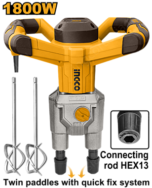 Миксер электрический INGCO Industrial 1800Вт MX218008