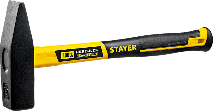 STAYER Fiberglass 1000 г молоток слесарный с фиберглассовой рукояткой