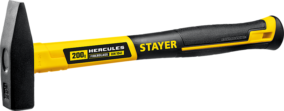 STAYER Fiberglass 200 г молоток слесарный с фиберглассовой рукояткой