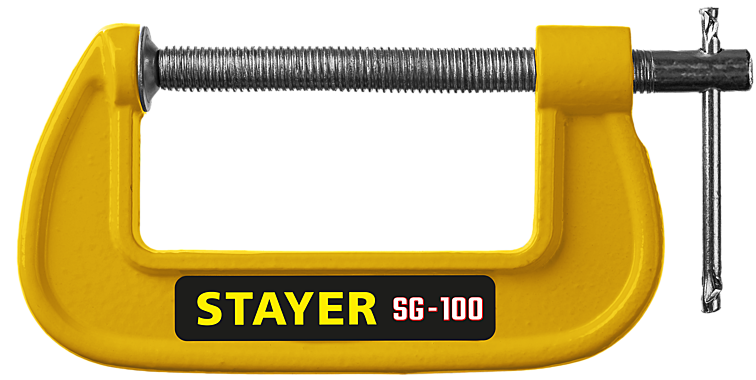 Струбцина STAYER G-образная, 100мм