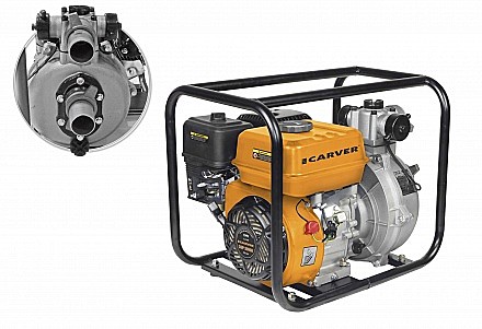 Мотопомпа Carver CGP 3050 H напорная (4-х такт, 5,2 кВт/7,0 л.с., вх/вых.- 2''/50 + 1,5''/40 мм)