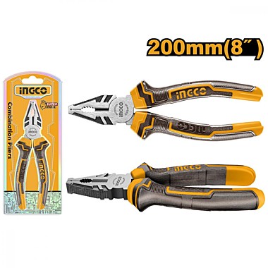 Плоскогубцы 200мм INGCO двухкомпонентные ручки (20) HCP08208