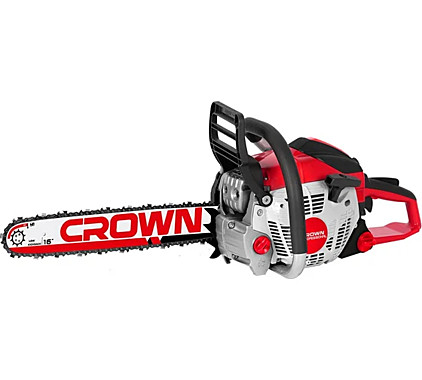 Пила цепная бензиновая CROWN CT20198-16 40.2сс, шина 16”, цепь 3/8