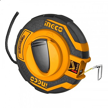 Рулетка геодезическая 30*12,5 мм стальная лента INGCO HSMT8430