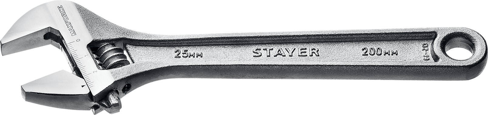 Ключ разводной, 200 / 25 мм, STAYER