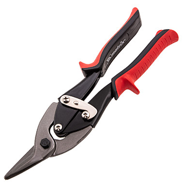 Ножницы по металлу, 250 мм, левые, обрезиненные рукоятки// Matrix