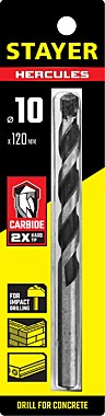 Сверло STAYER PROFESSIONAL по бетону, ударное, 10x120мм
