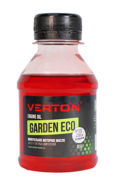 Масло Verton минеральное моторное для 2-х тактных двигателей GARDEN ECO 0.1л