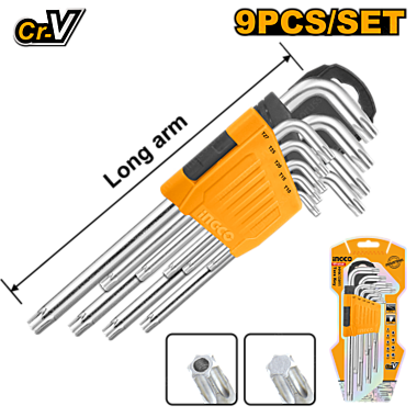 Набор ключей Torx INGCO T10-T50 (6/36) HHK13091 INDUSTRIAL