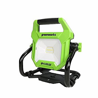 LED-прожектор с гибридным питанием Greenworks G24WL, 24V, без АКБ и ЗУ (3401307)