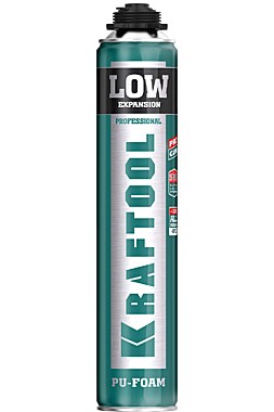 KRAFTFLEX PROFI пена монтажная, для монтажного пистолета, 750мл, KRAFTOOL