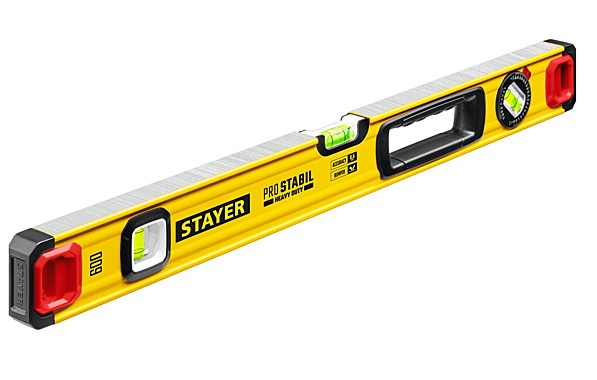 STAYER PROStabil 600 мм уровень строительный фрезерованный