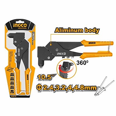 Заклепочник 260 мм INGCO поворотный 360° SHHR106