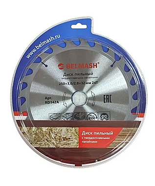 Диск пильный BELMASH 250*3,0/2,0*32/30 24Т